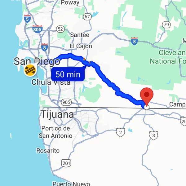 driving san diego to mexico