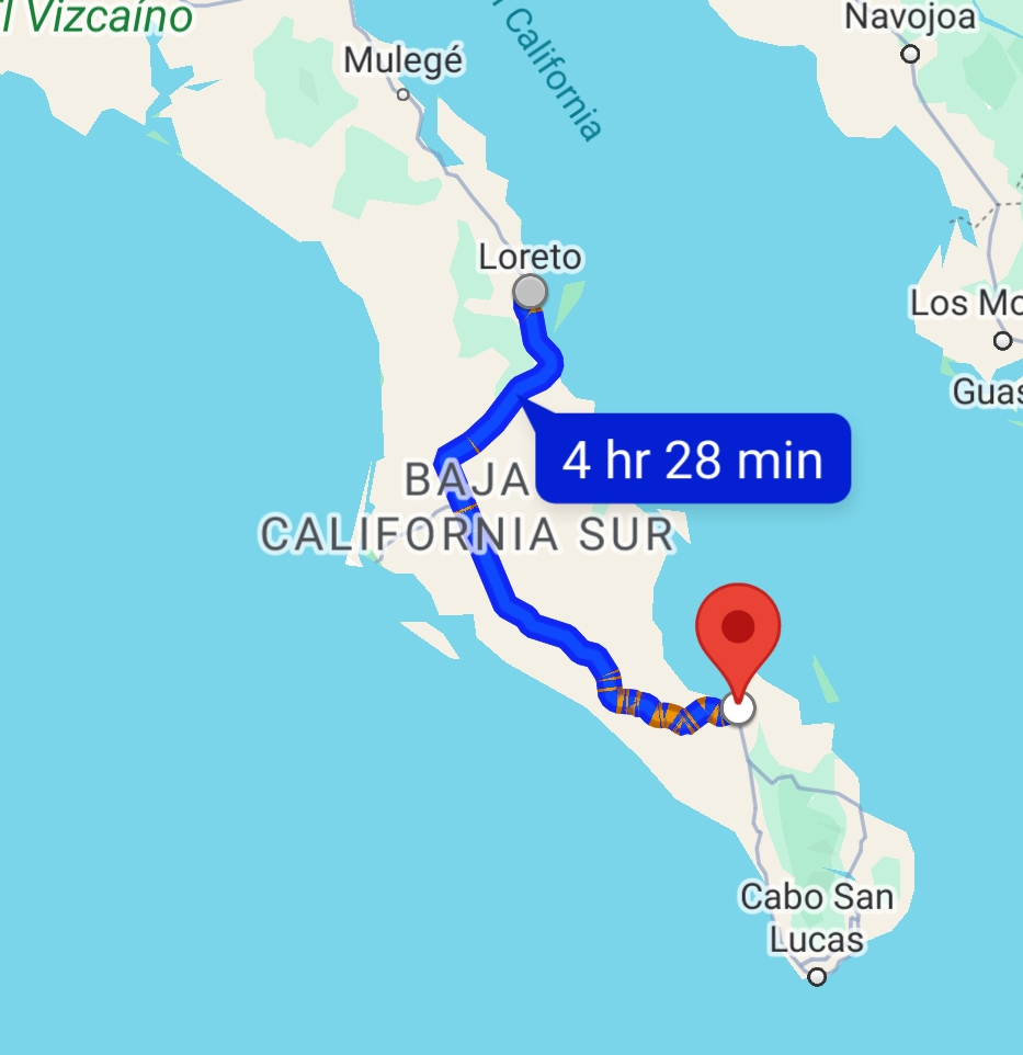 driving loreto to la paz bcs