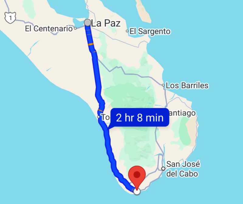 Driving from Cabo to La Paz - Cross Border Coverage